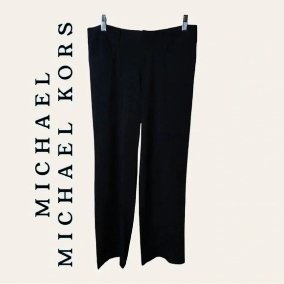 0405. MICHAEL MICHAEL KORS BLACK IN COLOR TROUSERS FLARE LEG SIZE‎ 4 - Picture 1 of 9